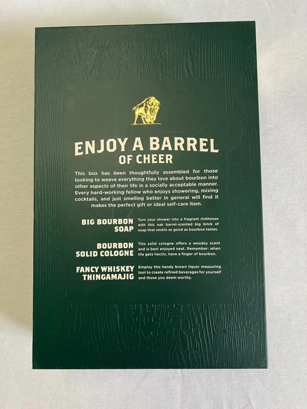 NEW Duke Cannon The Bourbon Barrel 3 Piece Gift Set Buffalo Trace Soap Cologne